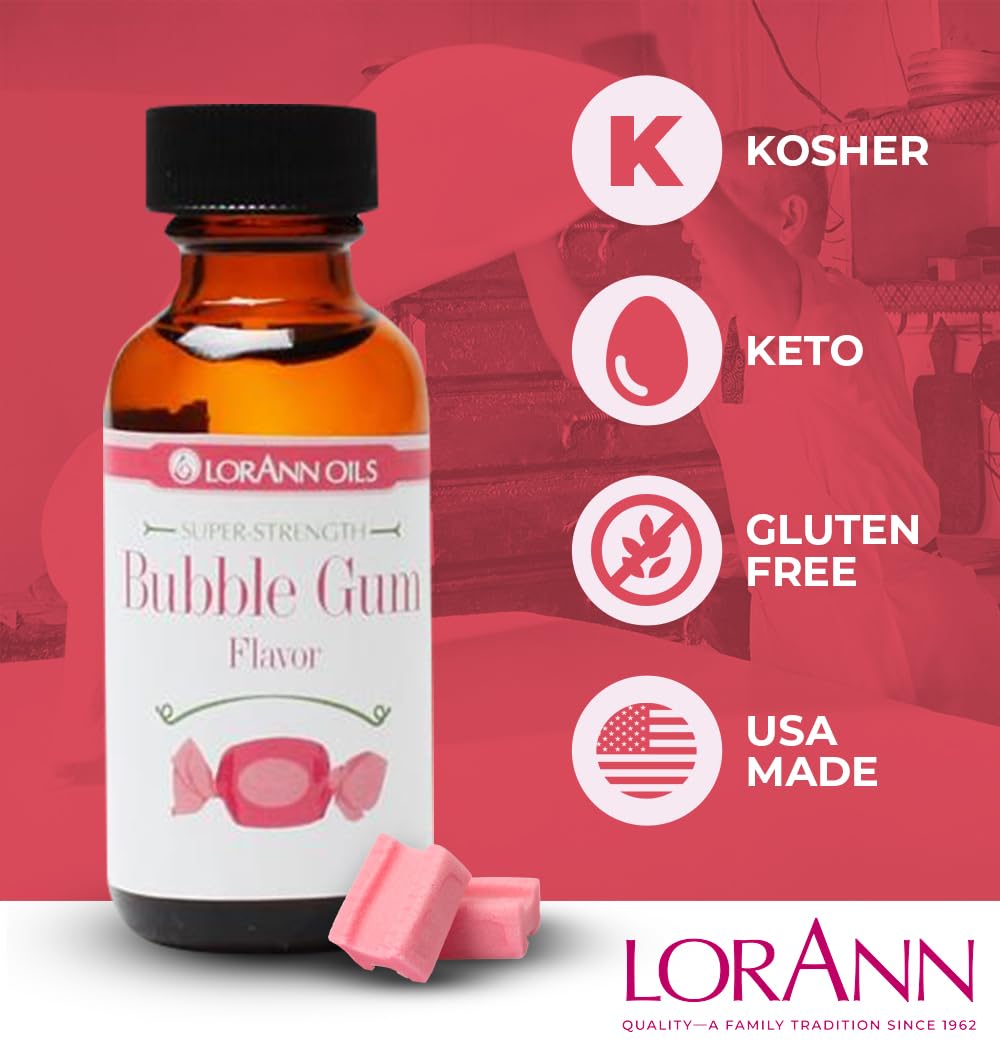 Bubble gum flavoring in baking prep with LorAnn Oils.