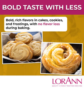 LorAnn Oils Butter Vanilla Emulsion frosting swirl demonstrates versatile dessert use