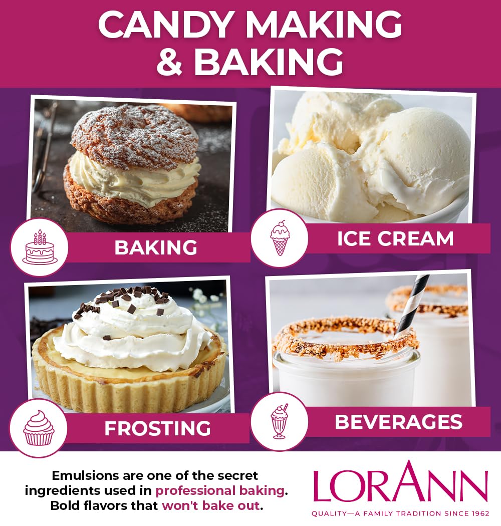 LorAnn Cream Cheese Emulsion label highlights gluten-free and keto-friendly.