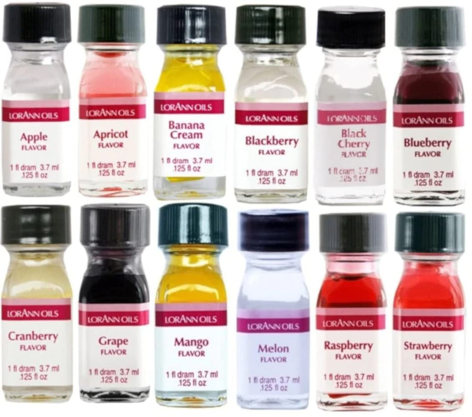 LorAnn Oils Fruity Flavors Pack 1 bottle front view for bold baking