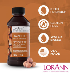 LorAnn Oils Hazelnut Emulsion stirred into batter to boost nutty notes.