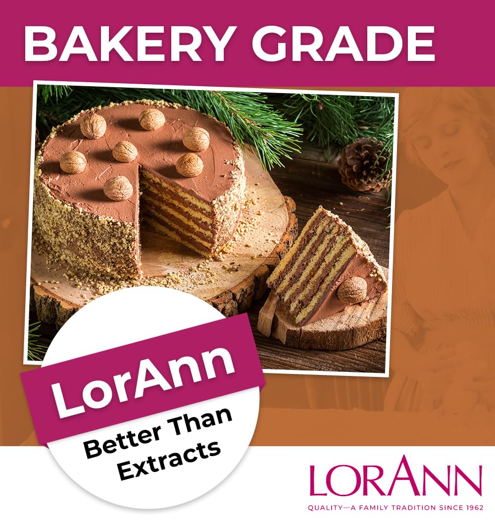 LorAnn Oils Hazelnut Emulsion being poured to deepen cake and cookie flavor.