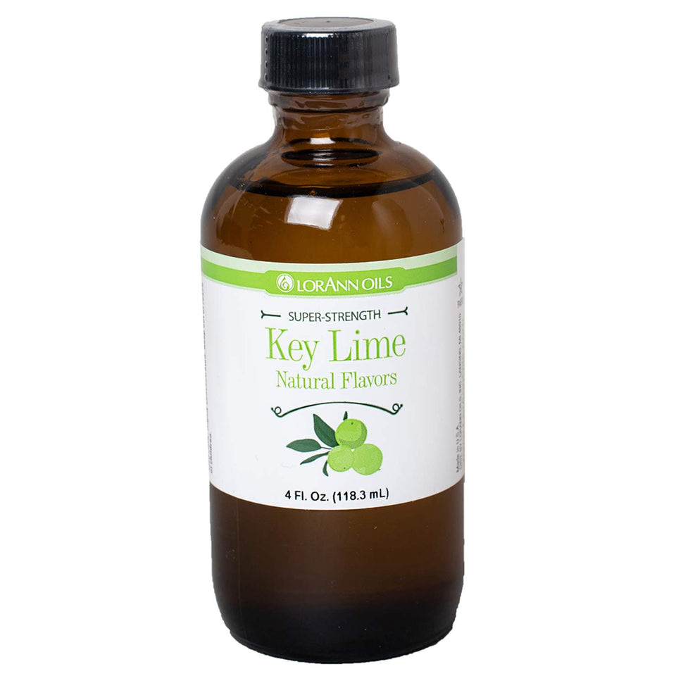 LorAnn Oils Key Lime SS Flavor bottle pour with bright citrus aroma for desserts