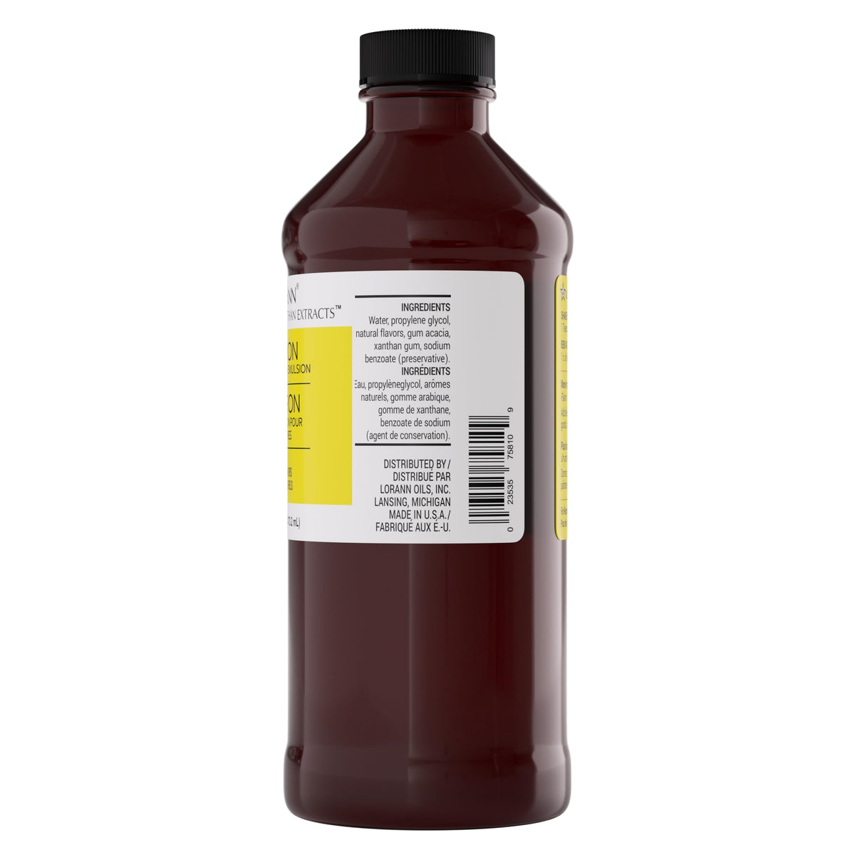 LorAnn Oils Lemon Bakery Emulsion pour shows smooth texture for batter and desserts