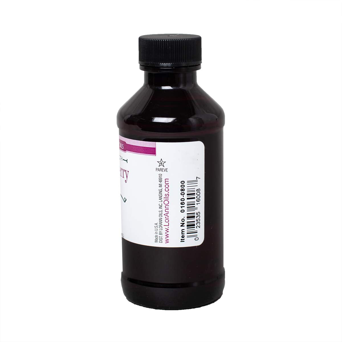 LorAnn Raspberry Flavor bottle with candy drizzle, perfect for hard candies and toppings.