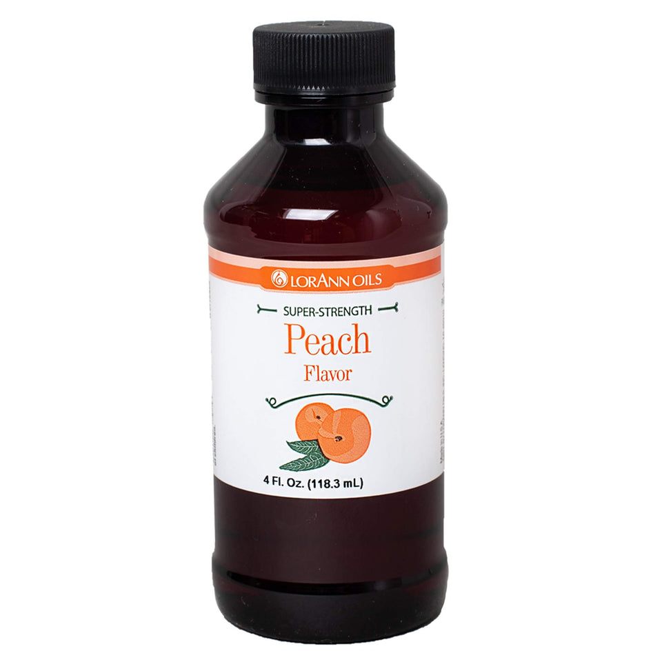 LorAnn Oils peach flavoring bottle for bold candy flavoring