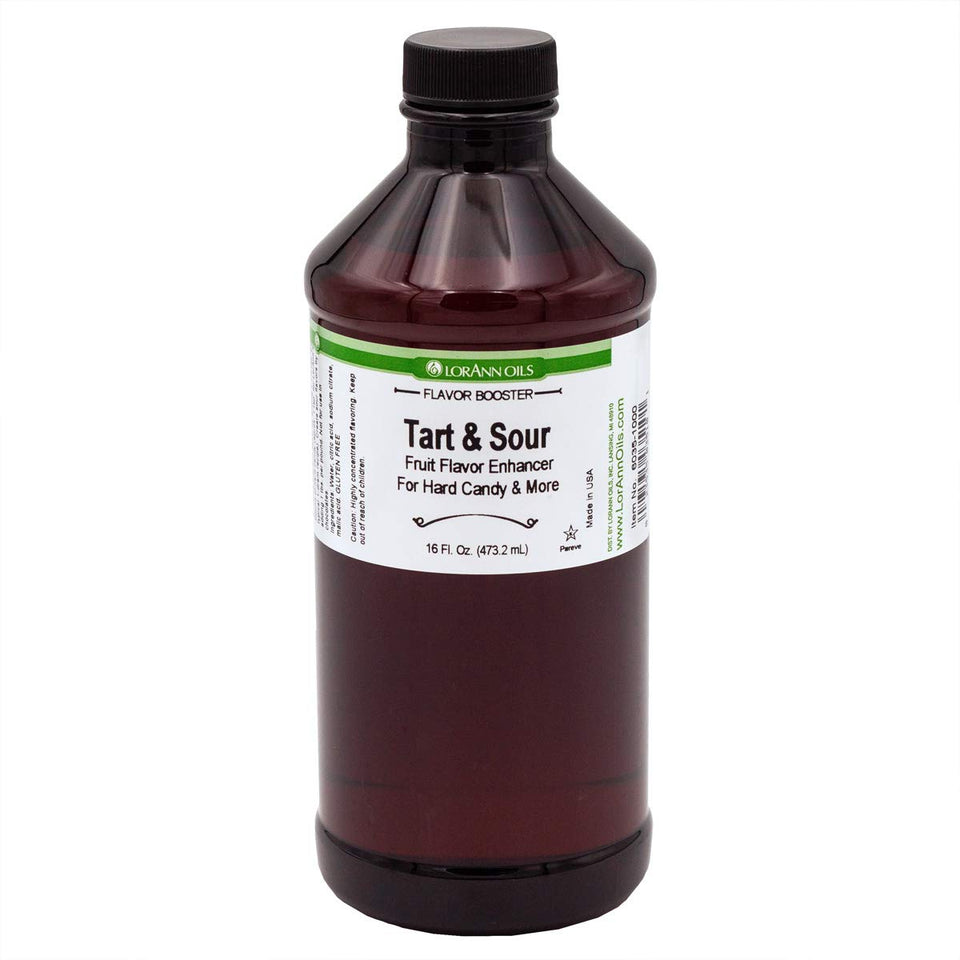 LorAnn Oils Tart and Sour flavor enhancer bottle boosts candy flavors with tart brightness.