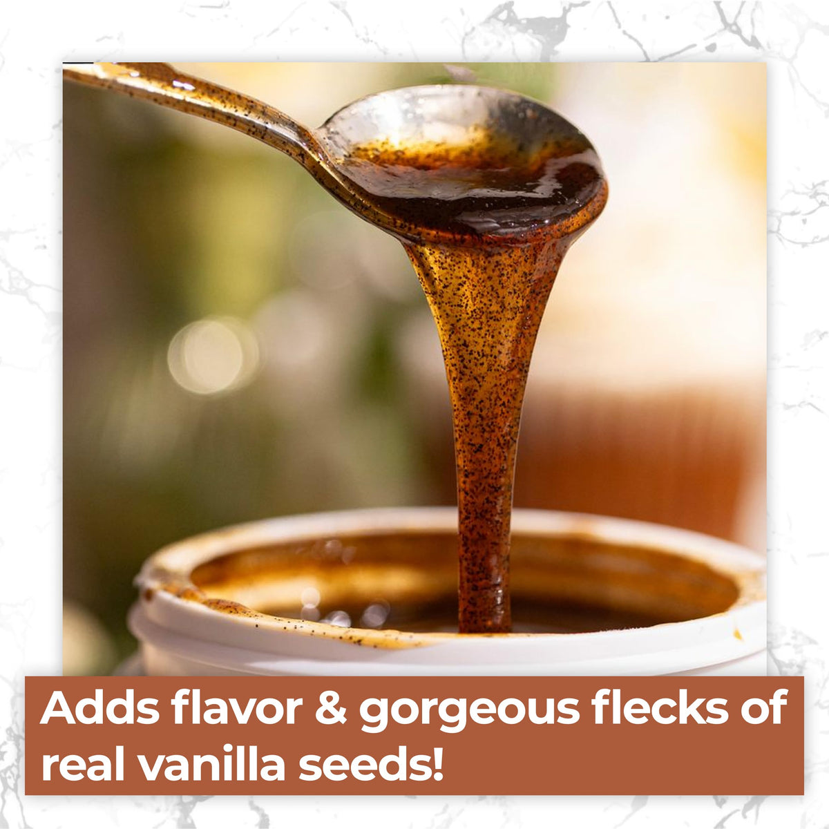 LorAnn Oils vanilla paste pouring, ideal for quick flavor in desserts.