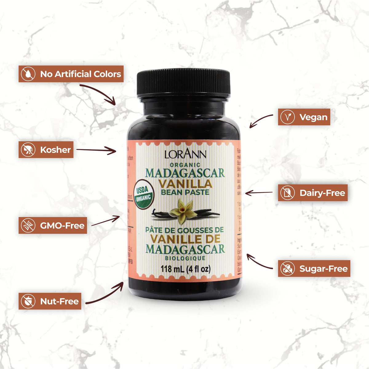 LorAnn Oils vanilla paste in batter adds depth and specks.