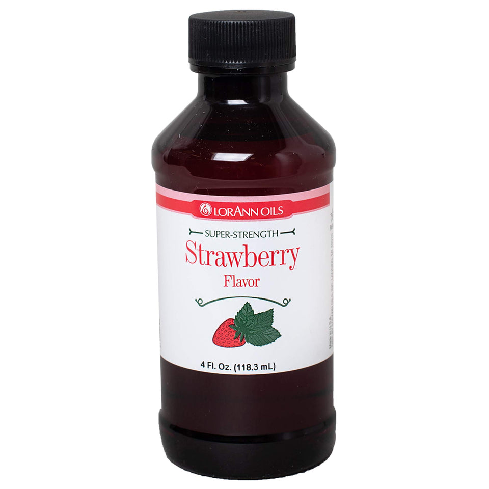 LorAnn Oils Strawberry SS Flavor bottle front, potent flavor for hard candy.