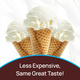 Frosting swirls show rich vanilla flavor without discoloration.