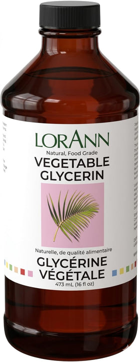 LorAnn vegetable glycerine bottle pouring, demonstrating versatility for non-food applications.