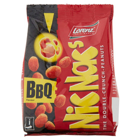 Lorenz Barbecue Double Crunch Peanuts pack-2 shown with two 110g bags for sharing.