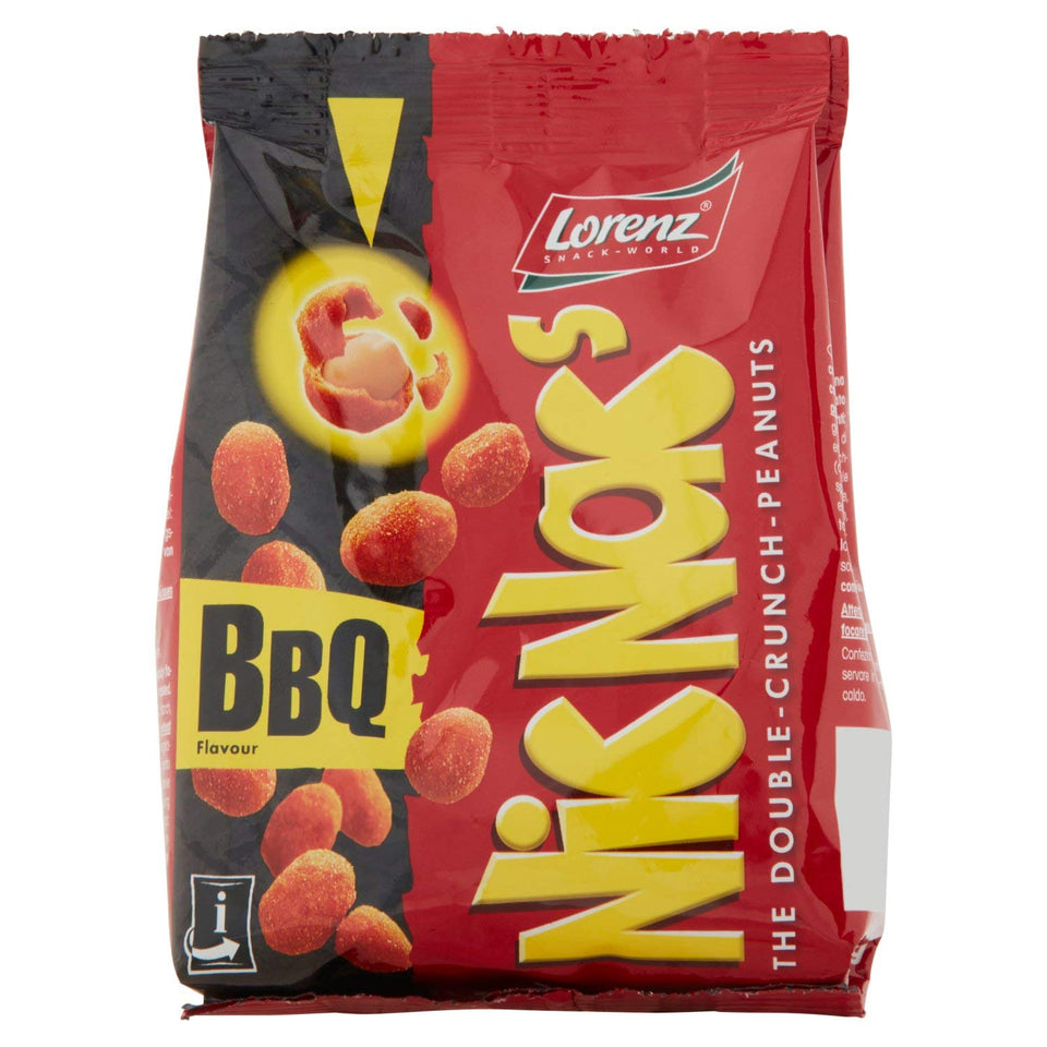 Lorenz Barbecue Double Crunch Peanuts pack-2 shown with two 110g bags for sharing.