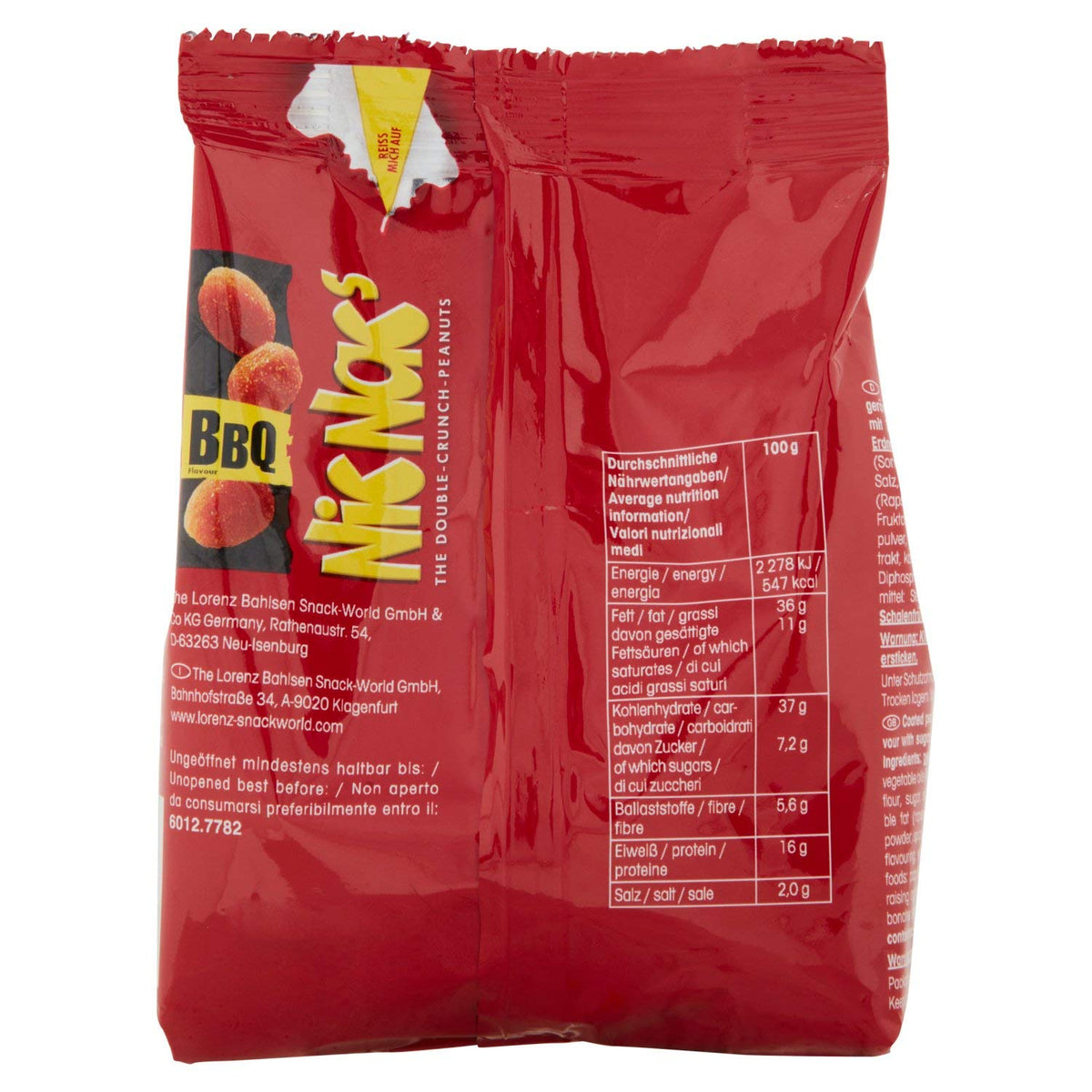 Lorenz Barbecue Double Crunch Peanuts spicy-sweet seasoning adds punch to snacking.
