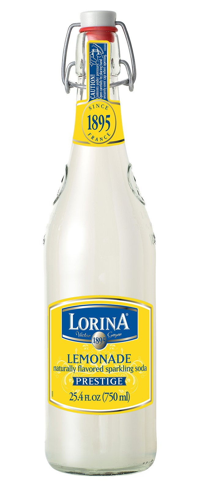 Lorina Sparkling Lemonade glass served over ice delivers chilled citrus refreshment