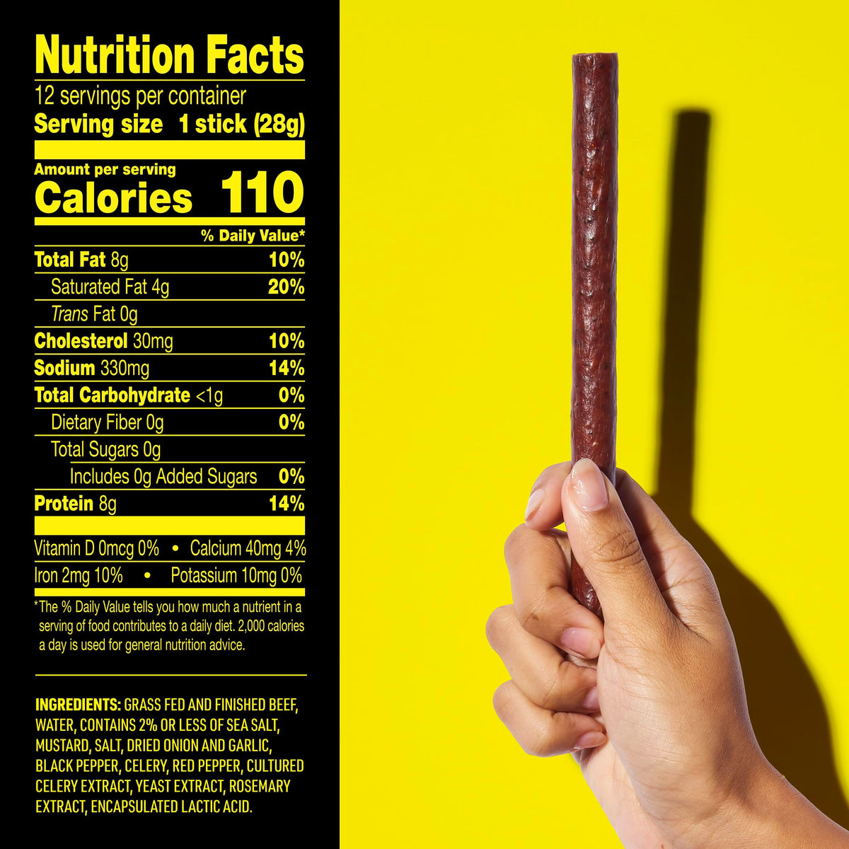 Lorissa's Kitchen Smoke Show beef sticks ready-to-eat for travel or lunch.