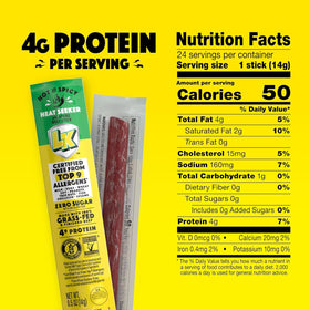 Lorissa's Kitchen sticks, individually wrapped for mess-free snacking