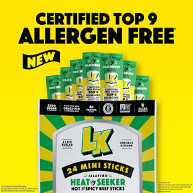 Real ingredients highlighted on Lorissa's Kitchen Heat Seeker label