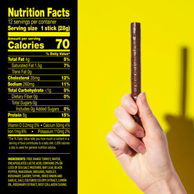 Turkey sticks in a lunchbox for on-the-go protein snack.