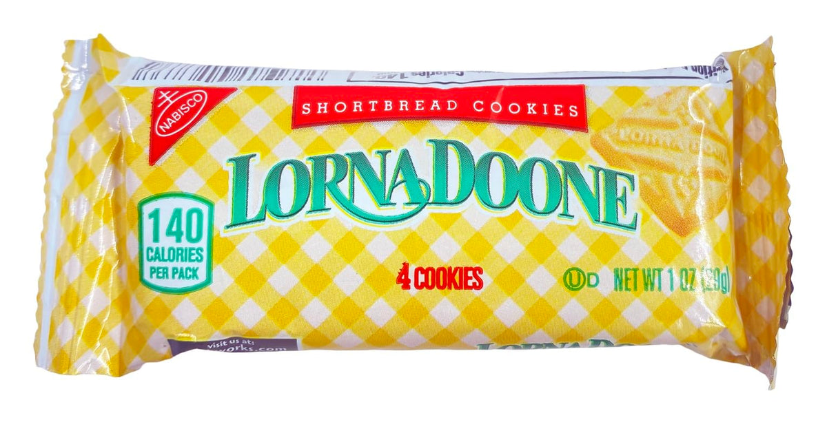 Lorna Doone 1oz pack with easy-open wrapper ideal for checkout impulse buys