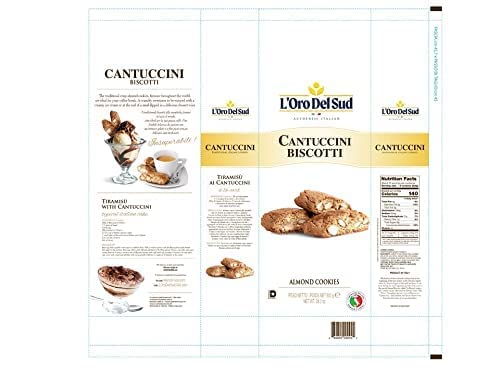 L'Oro Del Sud almond biscotti with tea setting perfect treat during breaks