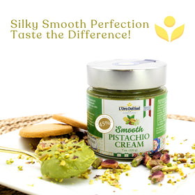 L'Oro Del Sud smooth-pistachio-butter: velvety texture perfect on toast.