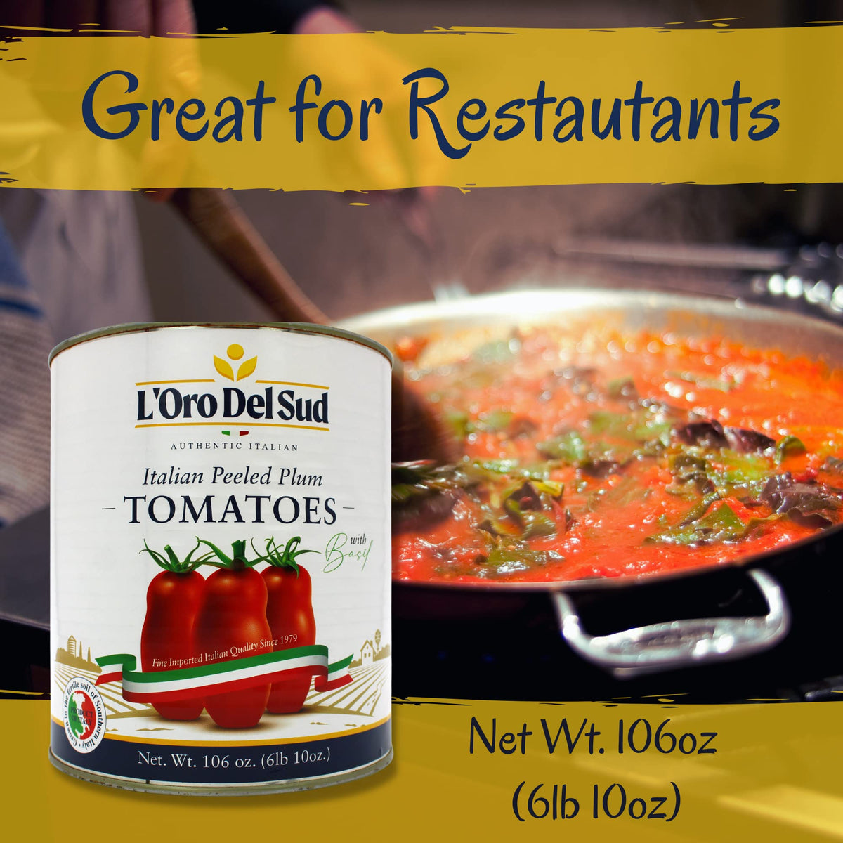 Versatile tomato base from L'Oro Del Sud for pasta sauces