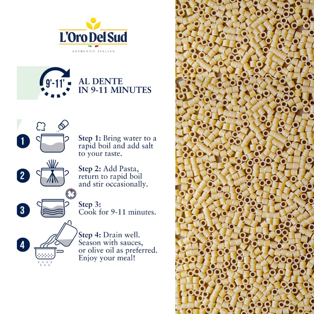 L'Oro Del Sud milling process visual showcasing stone-ground semolina.