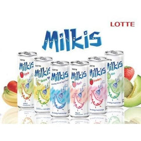 Lotte Milkis Soda with snacks, a refreshing pairing for social occasions