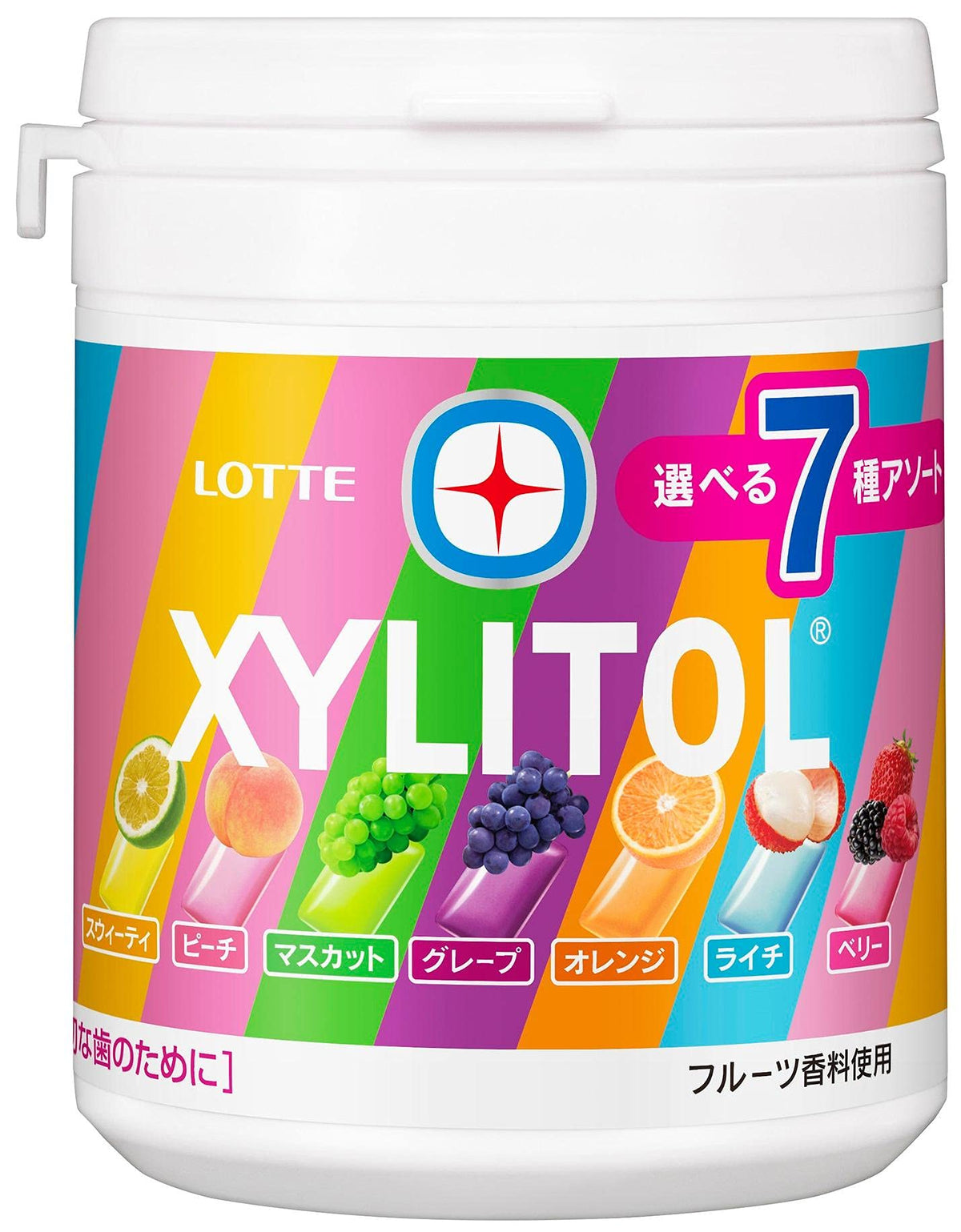 Lotte xylitol gum seven assorted bottle on-the-go refreshment