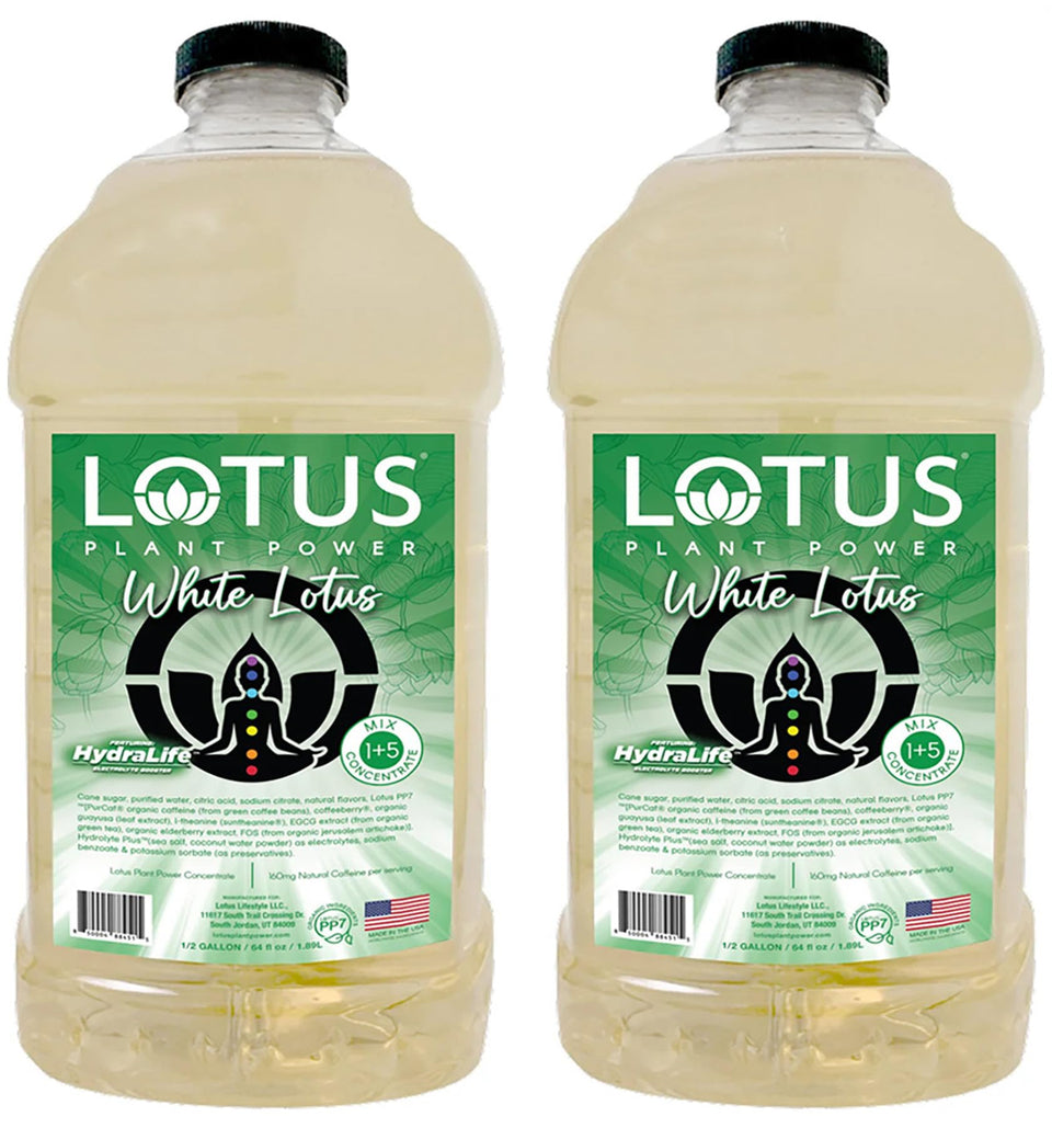 Lotus Energy Concentrate White bottle neutral flavor for versatile hydration