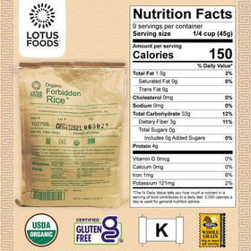 Lotus Foods Forbidden Rice cooking steam, fluffy grains ready for stir-fries or salads.