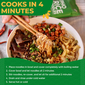 Lotus Foods gluten-free pho noodles – suitable for allergy-conscious cooking.
