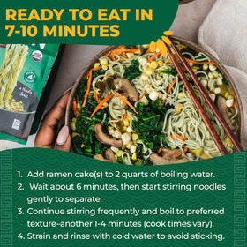 Lotus Foods Jade Pearl Ramen USDA Organic label confirming certified organic production