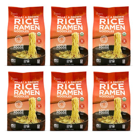 Lotus Foods Millet & Brown Rice Ramen pack-shot: gluten-free, organic noodles for quick meals