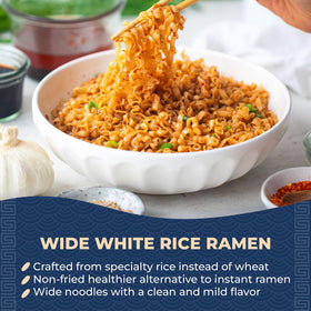 Lotus Foods organic gluten-free noodles highlighting clean ingredients