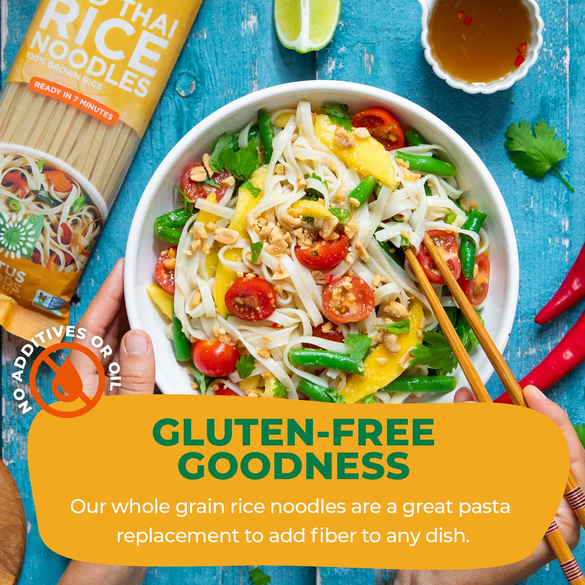 Lotus Foods Organic Pad Thai Noodles with wholesome ingredients