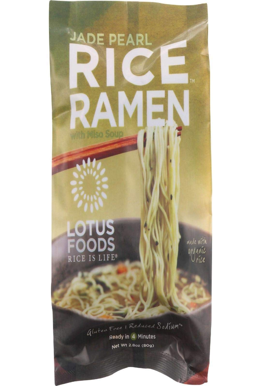 Lotus Foods Jade Pearl organic rice and bamboo extract close-up