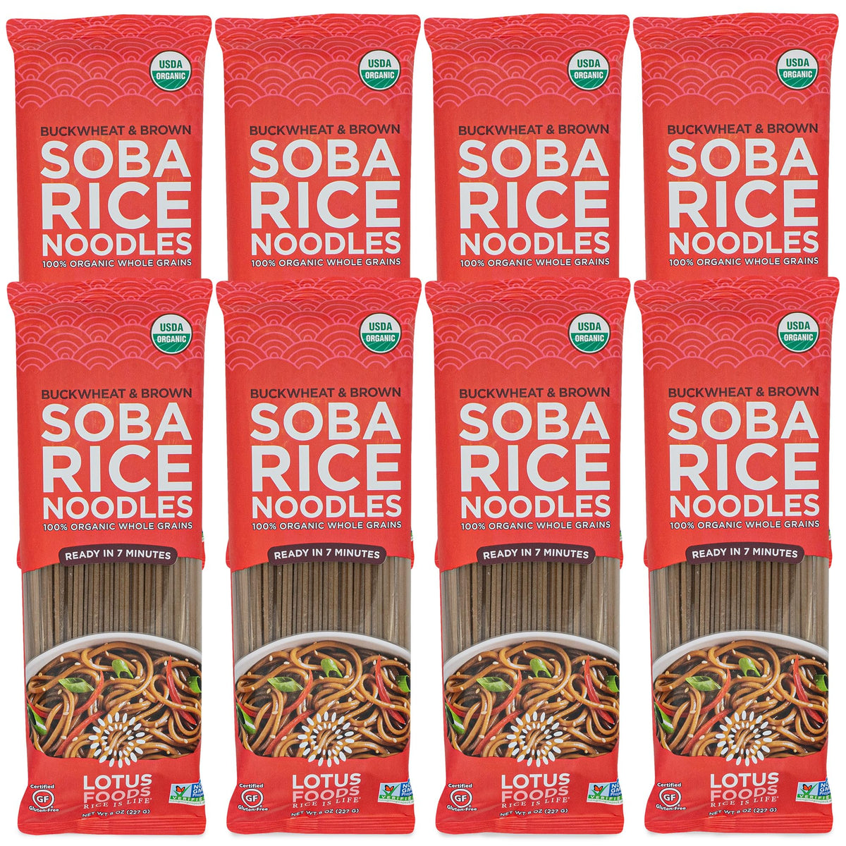 Lotus Foods Organic Soba Noodles pack for quick gluten-free meals.