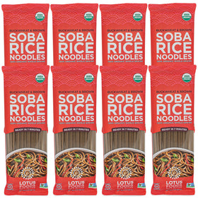 Lotus Foods Organic Soba Noodles pack for quick gluten-free meals.