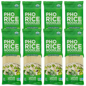 Lotus Foods pho noodles pack 8oz – gluten free and vegan option for quick meals.