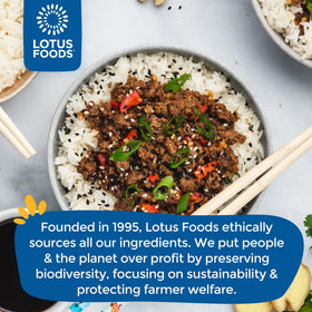 Lotus Foods ready-to-serve rice pairs with fried rice or sushi