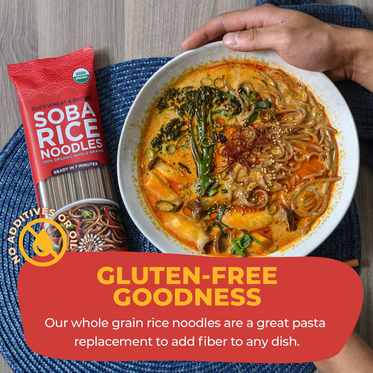 Stir-fry with Lotus Foods soba noodles and colorful vegetables.