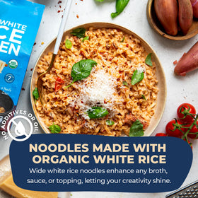 Lotus Foods vegan-friendly noodles in a quick stir-fry