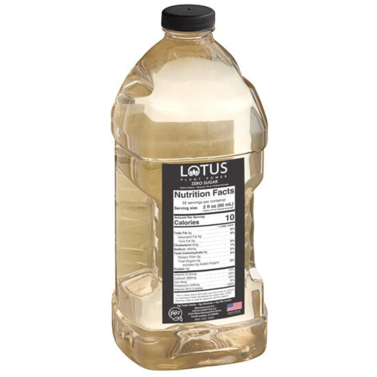 Lotus Plant Power Skinny White Lotus glass showing mixed energy drink for day-long focus.