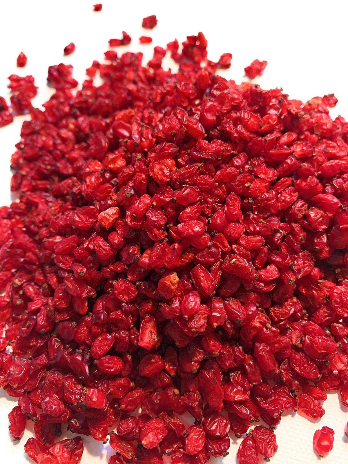 Lotus Spices Zereshk barberries in a resealable jar for pantry storage