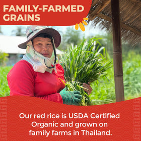 Lotus Foods Organic Red Rice gluten free option for diverse meals
