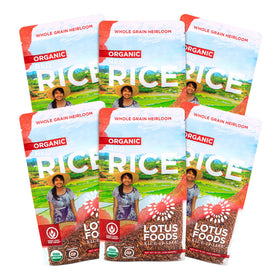 Lotus Foods Organic Red Rice pack showing a wholesome pantry staple for meals