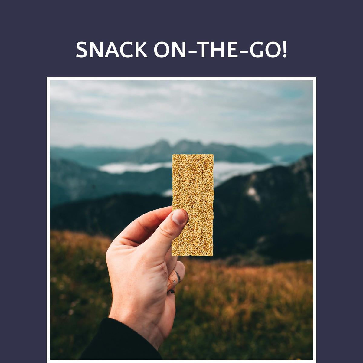 Loucks Original Sesame Snaps single bar close-up with natural sesame flavor.